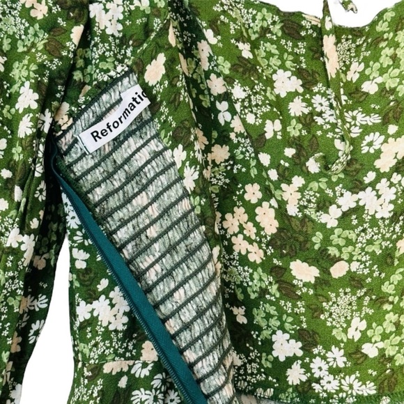 Reformation Enid Dress in Autumnal Floral Midi Cottagecore Farmcore size 2 - Picture 10 of 13